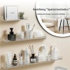 NeatHome No-Drill Bathroom Wall Shelves, Floating Storage Organizer for Shower & Vanity