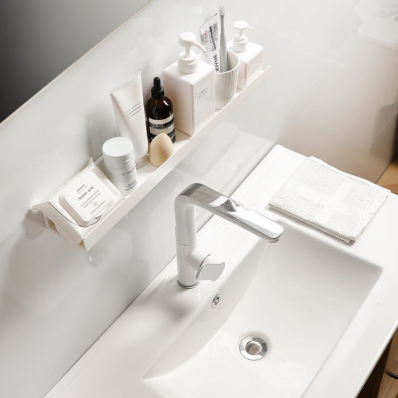 NeatHome No-Drill Bathroom Wall Shelves, Floating Storage Organizer for Shower & Vanity