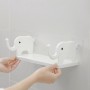 NeatHome Elephant-Shaped Wall Shelf, No-Drill Cute Floating Storage Organizer for Bathroom, Kitchen & Bedroom