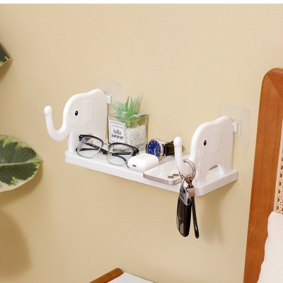 NeatHome Elephant-Shaped Wall Shelf, No-Drill Cute Floating Storage Organizer for Bathroom, Kitchen & Bedroom