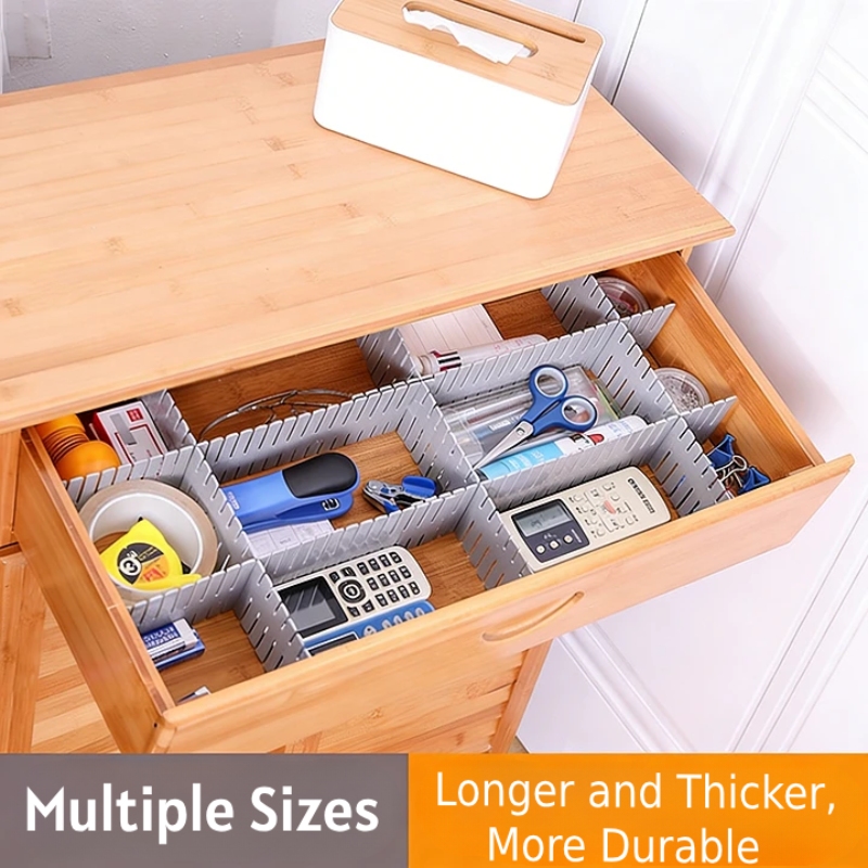 NeatHome Modular Drawer Organizer Dividers, DIY Free Combination Plastic Storage Grid for Closet, Kitchen, Bedroom
