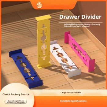 NeatHome Expandable Drawer Dividers, Adjustable Plastic Storage Separators for Closet, Kitchen, Bedroom