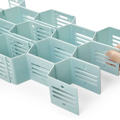 NeatHome Honeycomb Drawer Organizer Dividers, DIY Modular Plastic Storage Grid for Underwear, Socks, Cosmetics (Set of 12)