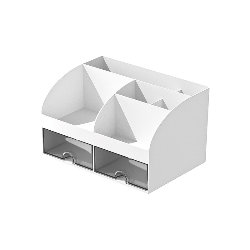 NeatHome Desk Organizer with 2 Drawers, Multi-Compartment Desktop Stationery Storage Caddy for Office & School Supplies