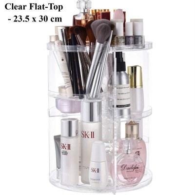 360 Degree Rotating Makeup Organizer, Clear Multi-Layer Cosmetic Storage Holder for Vanity