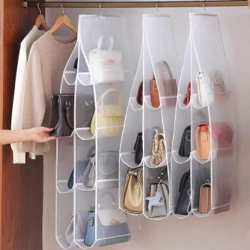NeatHome Hanging Handbag Organizer, Double-Sided Dustproof Purse Storage Holder for Closet