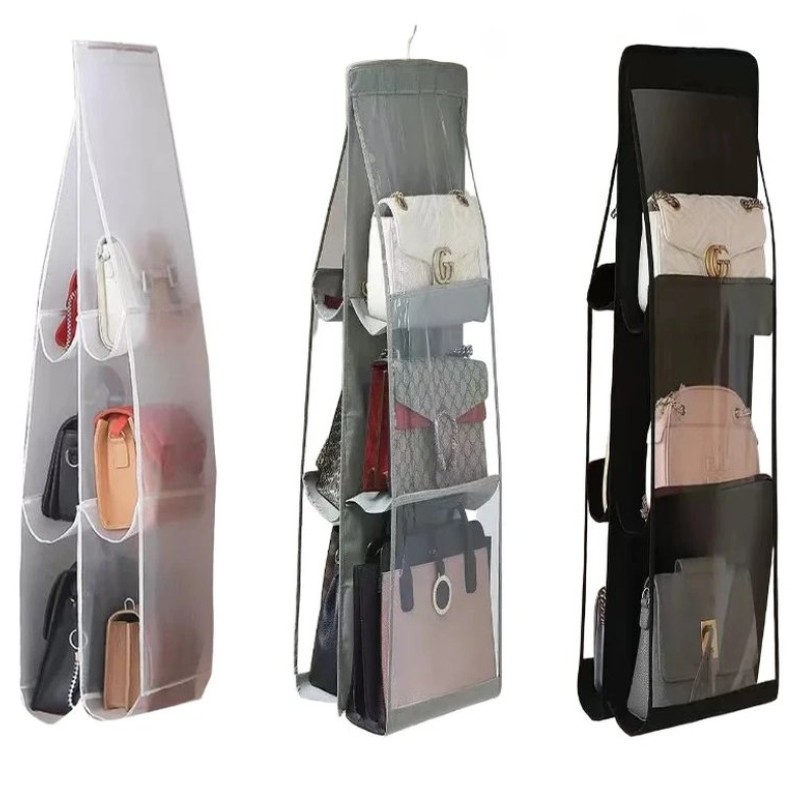 NeatHome Hanging Handbag Organizer, Double-Sided Dustproof Purse Storage Holder for Closet
