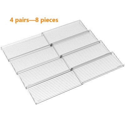 Adjustable Tiered Spice Rack Organizer, Clear Seasoning Bottle Display Shelf
